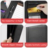 Zippered Padfolio Organizer, WRIYES Leather Planner Binder, 10.2 Inch Portfolio