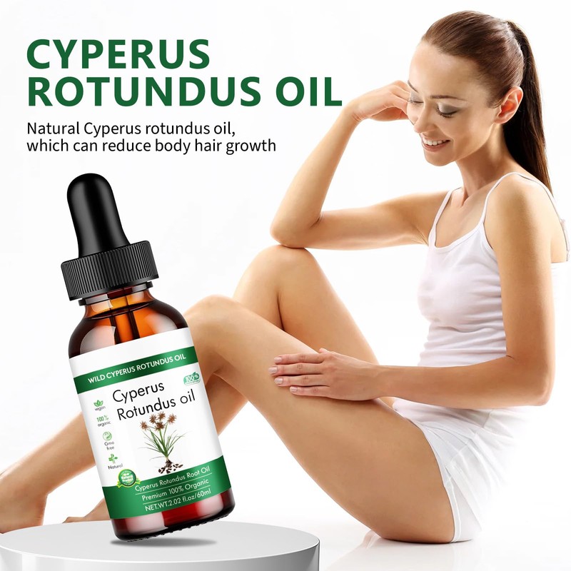 Cyperus Rotundus Oil,Cyperus Rotundus Oil For Hair Removal (Green, 60ml)