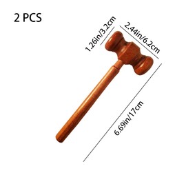 YongXiangPeng Judge Gavels Wooden Gavels Mini Wooden Mallet Toys for Judge Lawyer Auction and Cosplay Performance Prop（2 Pcs）