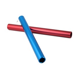 2pcs 2.8cm Diameter Thin Relay Truck Baton Set Aluminum Alloy Tube Field Running Race Stick Outdoor Track Sport Game Tool (B)