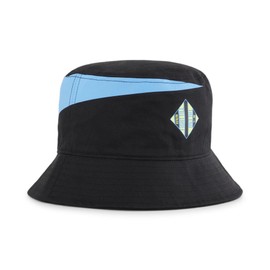 PUMA 025615 Soccer Football European Club Team MCFC Culture+ Bucket Hat, 24 Fall/Winter Colors Puma Black/Magic Blue (53)