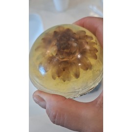 Gar-Zen Botanical Designs Large Shower & Bath Soap Round Passion Flower Handmade in USA