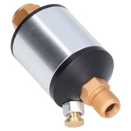Mini In Line Air Filter Aluminum Oil Water Separator for Pneumatic Tools 1/4in NPT Inlet Outlet