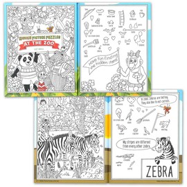 West Coast Paracord – Hidden Picture Puzzles at The Zoo – Illustrations and Fun Facts for Kids – Coloring and Learning All in One