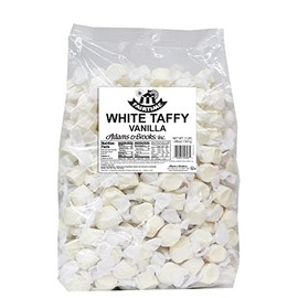 Fairtime Taffy Bulk White Candy for Candy Buffets, Vanilla Taffy, Vanilla Candy, Bulk Candy, Pinata Candy, Individually Wrapped Candy Kosher Candy, 3 Pounds of Candy