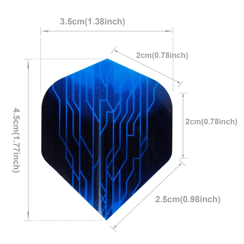 Deetenks 90PCS Dart Flights 18 Sets Durable Standard Dart Flights