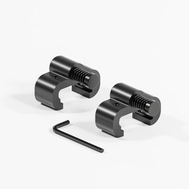 2PCS Adjustable Barn Door Stopper, Upgrade Sliding Barn Door Stopper for Flat Track