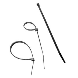 Coolaroo Shade Fabric Accessories, Black Tie Wraps For Shade Fabric Attachment & Placement, (20 Count)