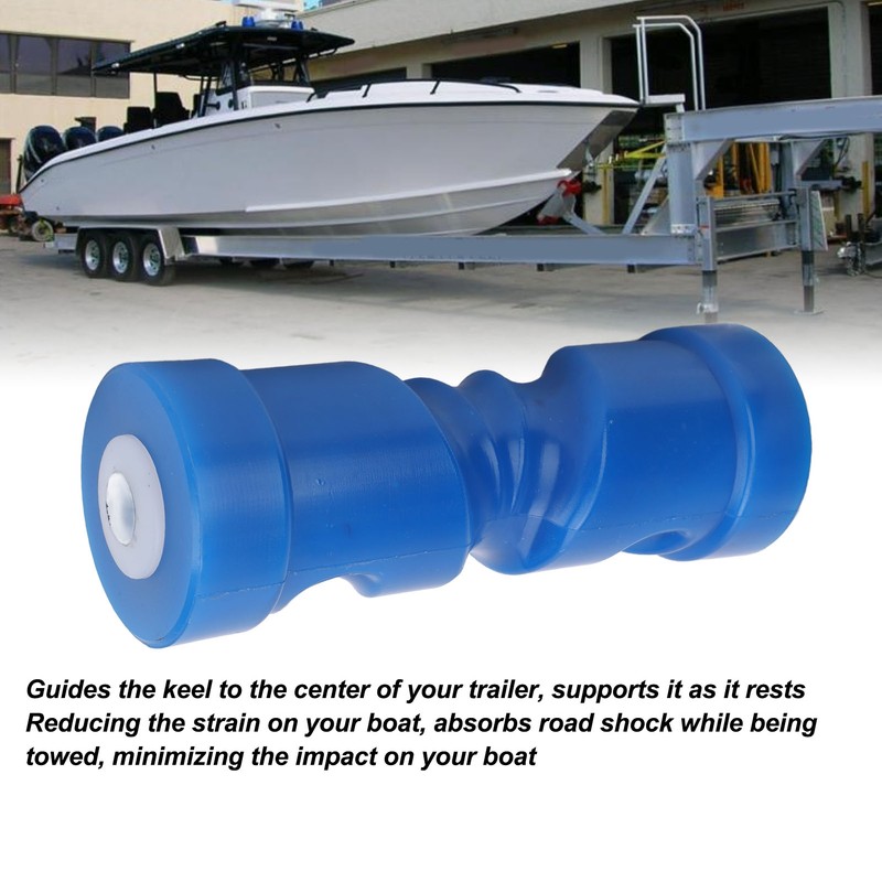 8inch Self Centering Keel Roller Bow Stop Heavy Duty PU