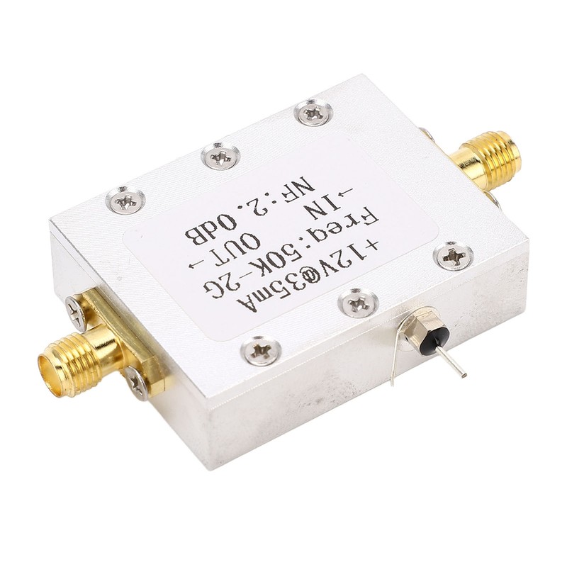 Broadband Amplifier 50K‑2GHZ LNA Amplifier Low Noise 31dB High Gain