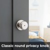 Kwikset Juno Interior Privacy Door Knob with Lock, Door Handle