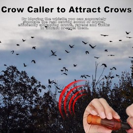 Crow Call Whistle – Realistic Raven & Crow Caller Decoy for Hunting, Attracting Crows Outdoors | Portable Imitation Luring Whistle for Beginners & Nature Enthusiasts, Duck Decoys, Bird Whistle
