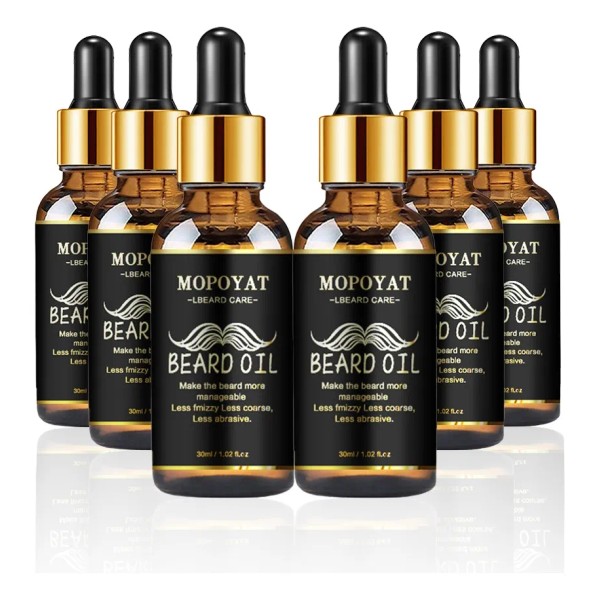 Aceite De Barba 6pcs Cuidado De Belleza De Suavización De