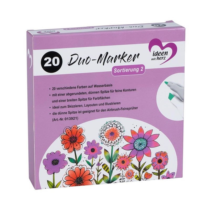 Ideen mit Herz Duo Marker | Sort 2 | with