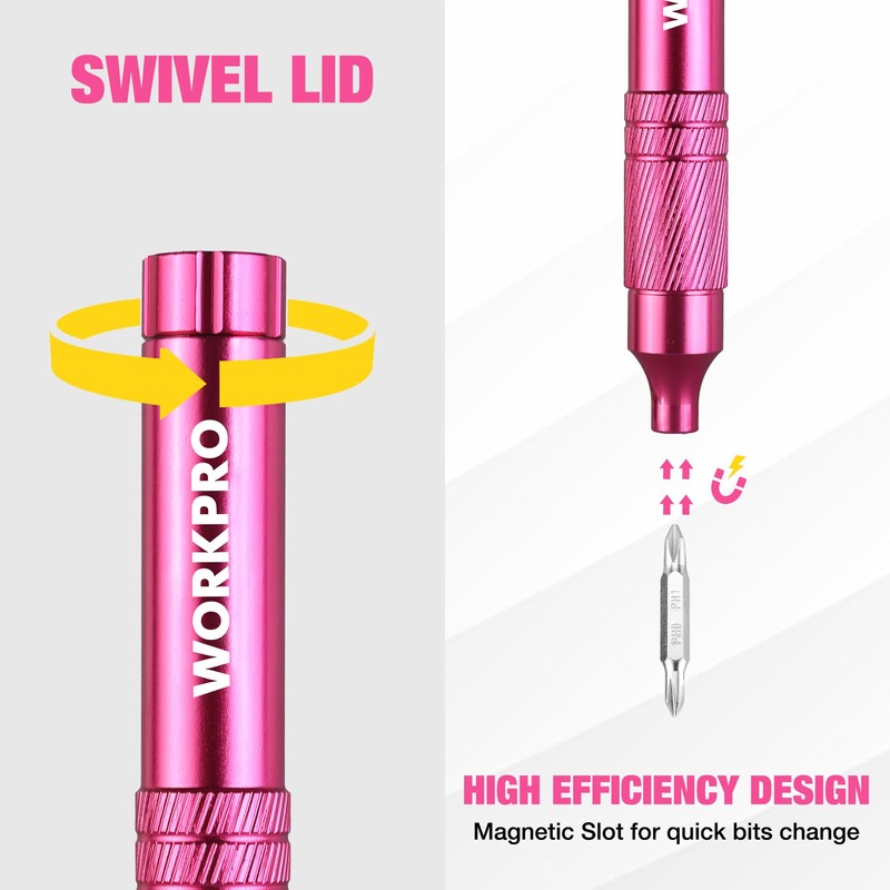 WORKPRO 24-in-1 Precision Screwdriver Sets, Pen Style Manual Screwdriver, 24