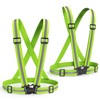 2 Packs Reflective Vest Running Gear, High Visibility Reflective Running