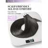 LUVME Real Human Hair Tape in Extensions Natural Black 20Inch