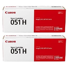 Canon CRG-051H BK High Yield Black Toner Cartridge 2-Pack