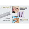 BRAWNA Pack of 10 Eyebrow Razor Blades - Stainless Steel