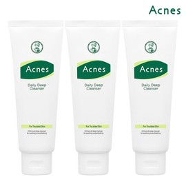 Acnes Daily Deep Cleanser 100g x3 / 아크네스 데일리 딥 클렌저 100g x3개