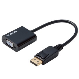 Elecom AD-DPVGABK DisplayPort to VGA Adapter Black