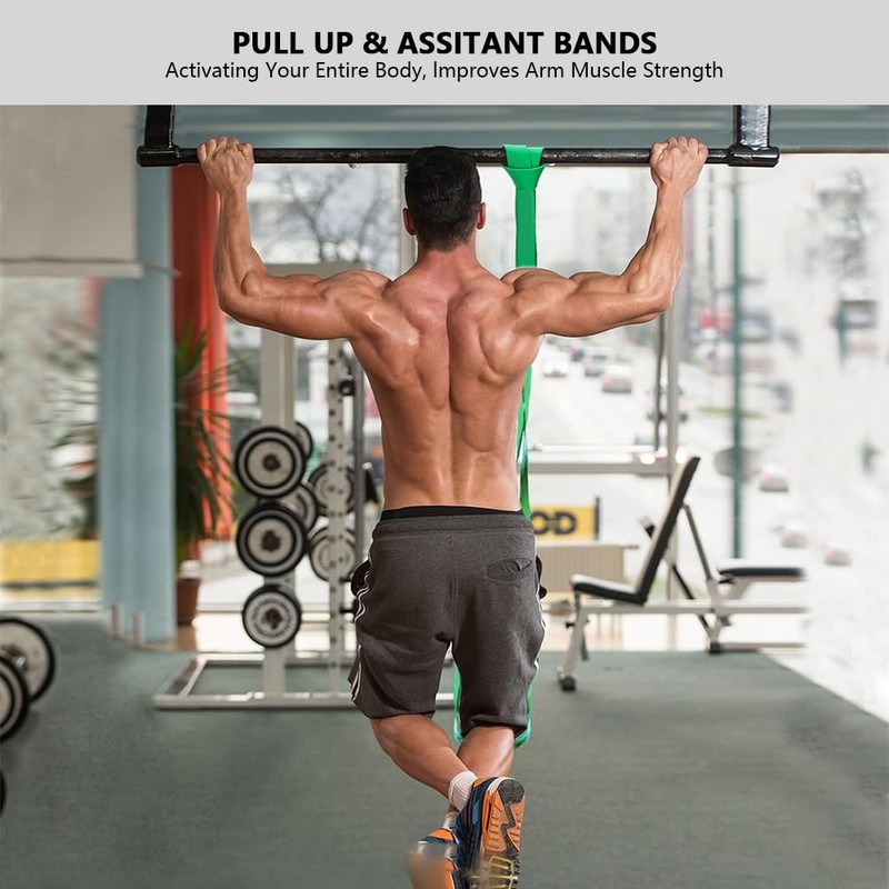 5-Pack Resistance Bands Set for Workout and Strength Training, Heavy