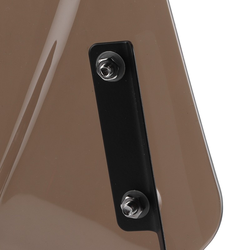 Universal Motorcycle Windshield Wind Deflector Screen W/Mounting Bracket for 5‑7inTawny