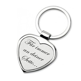Lieblingsmensch Schlüsselanhänger in Herzform Modell: Für immer an deiner Seite