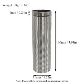 Faucet Mount Extension Shank 100mm Stainless Steel Threaded Pipe Bathroom Basin Lengthen Fixed High Foot Faucet Fittings