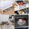 GOYADA 4 PCS Collapsible Crate, Plastic Folding Storage Crates, 30x20x12cm