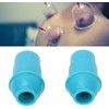Seadiquiet 2Pcs Blue Vacuum Cupping Pump Nozzle Tip, 2pcs Replacement