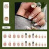 Spring Press on Almond Nails Medium Glossy Full Cover Almond
