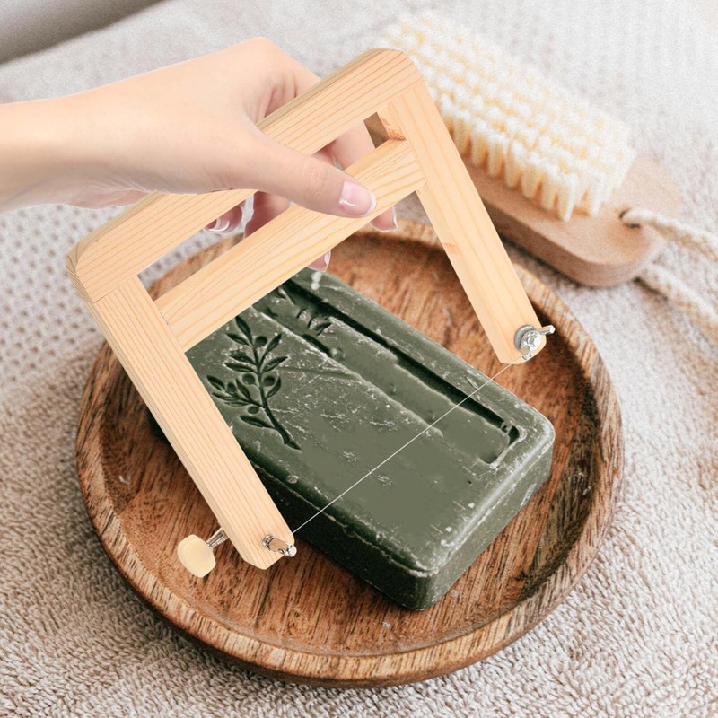 SEWACC Wooden Soap Cutter for Soap Making, Adjustable Soap Cutter,