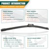 KVQ Windshield Wiper Blades Replacement for GMC Terrain 2010-2017 Chevy