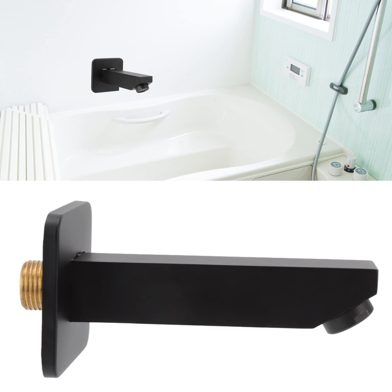 Hapivida Wall Mounted Bath Inlet G1/2 Black Fitting Comfort Bath