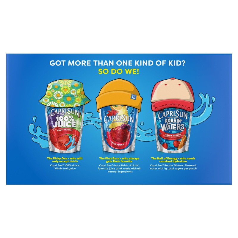 Capri Sun Tropical Punch Naturally Flavored Juice Drink Blend, 40