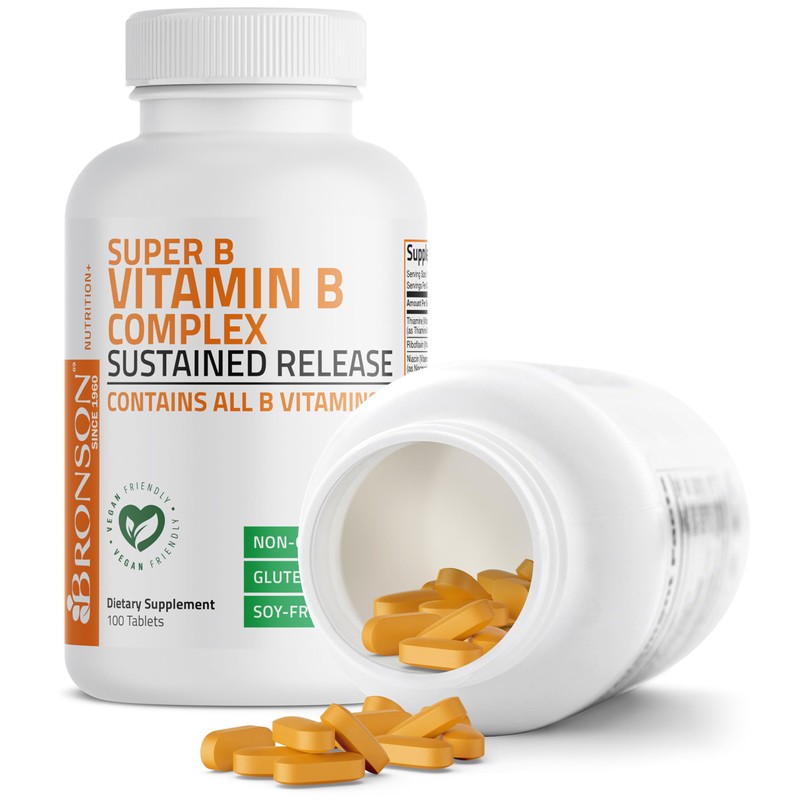 Bronson Super B Vitamin B Complex Sustained Slow Release (Vitamin