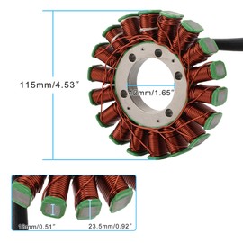 STATOOK Magneto Stator 18 Pole Coil Compatible with 3089579 Polaris 500 Ranger HO 2007 500 2010-2013 X2 500 2006-2009 500 Ranger Crew 500 2011-2013 HO EFI 2006-2013 HO Forest Tractor 2011-2014
