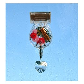 Kikkerland Acrylic Heart RainbowMaker, Transparent