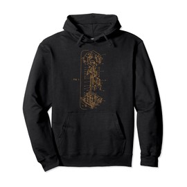 Mechanical Keyboard Key Patent Design Drawing Hoodie