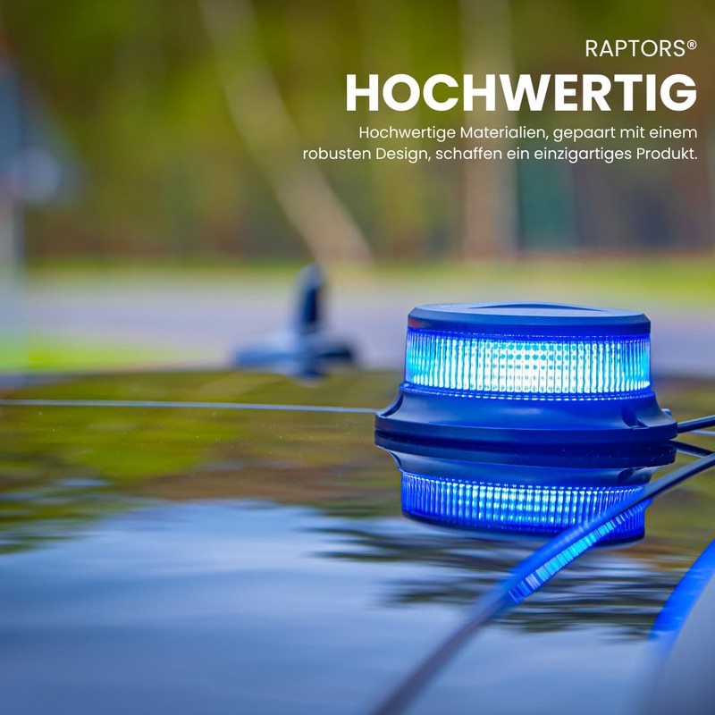 Raptors LED Technik Bagster ECE R65-10-30V DC Indicator Light Blue