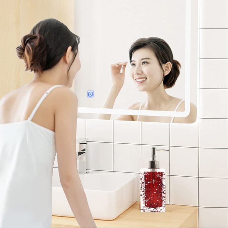 LUANT 5-Piece Resin Bathroom Accessory Set with Soap Dish, Dispenser,