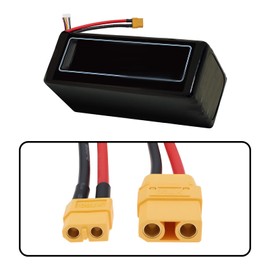 eMagTech XT90 Female to XT60 Female Wire Adapter 2 Pin Female Cable Connector Adapter 12AWG for RC Model Drone Lipo ESC Pack of 2