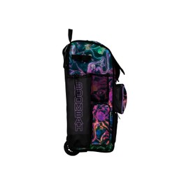Boombah Rolling Superpack 2.0 Baseball/Softball Gear Bag - 23-1/2" x 13-1/2" x 9-1/2" - Telescopic Handle - Holds 4 Bats - Wheeled Version - Obsidian Multi