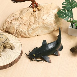 Yardwe Catfish Model Realistic Catfish Figurine Plastic Fake Fish Educational Animals Toy for Boys Girls, Style 1