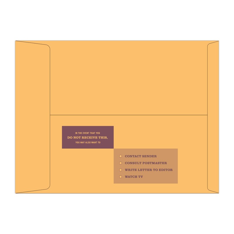 Knock Knock Manila Envelopes, 6-Count, Receive This