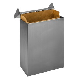 HOSPECO Wall Mount Sanitary Napkin Receptacle, Stainless Steel