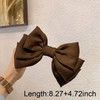 Big Bow Hair Clips for Women Girls Brown Bows for