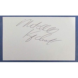 Mitch Kupchak Lakers Autographed/Signed 3x5 Index Card 126765
