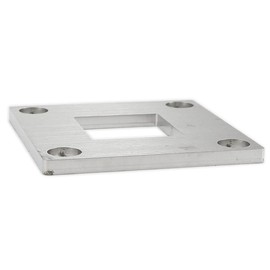 Stainless Steel Square Post Base Welded Plate for 1-1/2" x 1-1/2" Posts